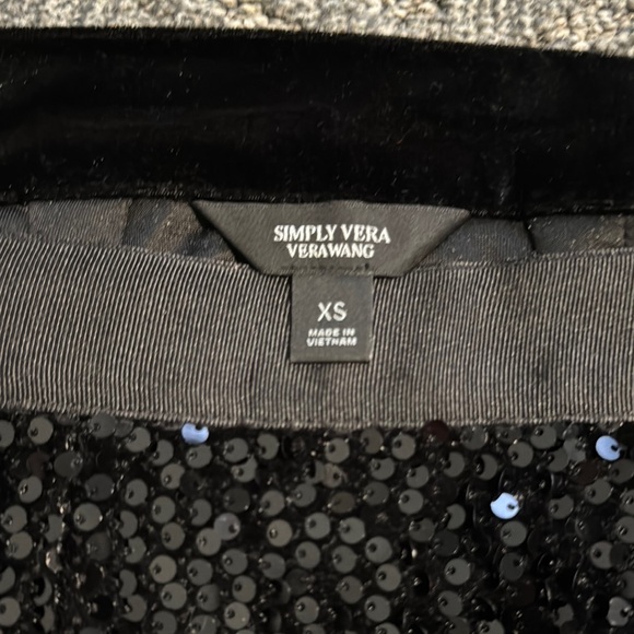 Simply Vera Wang Sequin and Velvet Pencil Skirt - Picture 2 of 5